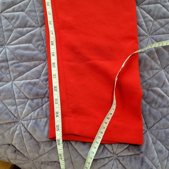 Aritzia Wilfred Front Tie High Rise Ankle Pants size 2 red. - Picture 13 of 17